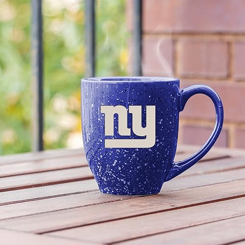 Miniatura 65 de Rico Industries, NFL Football - Taza de café de 16 oz de cerámica moteada, grabada con láser y de color de los equipos de fútbol americano de la NFL