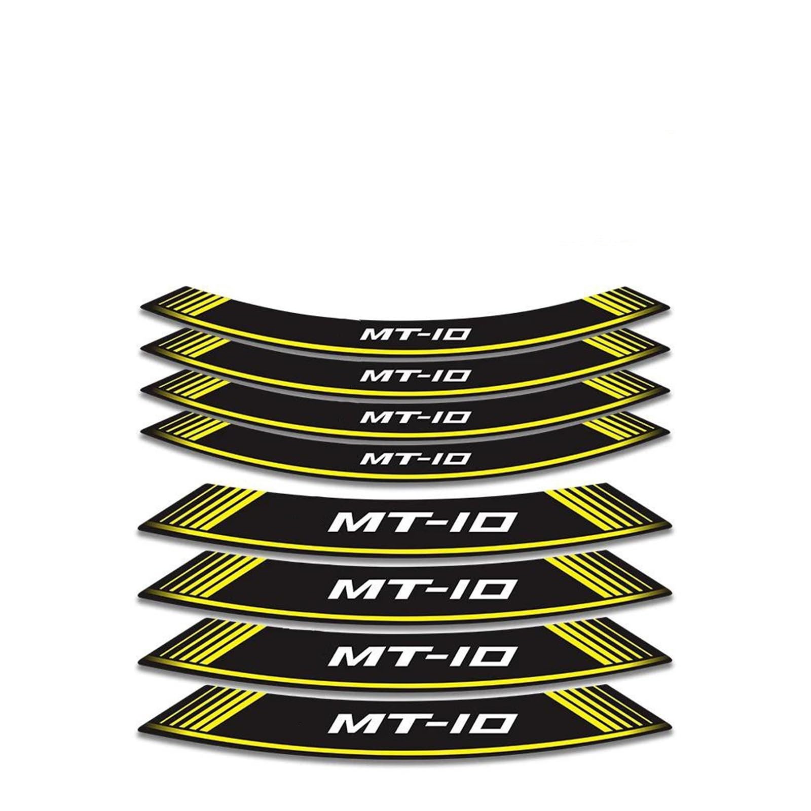Stickers Motorcycle Accessories Wheel Stickers Reflective Rim Motorbike Waterproof Decals for MT-10 MT10 Mt 10(Style 4)