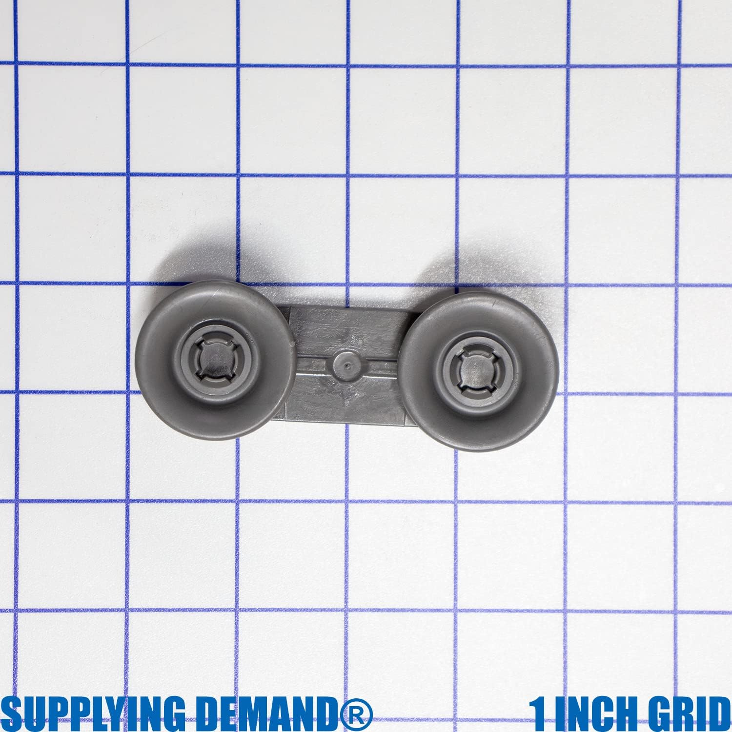 Supplying Demand W10078083 1446833 Dishwasher Upper Dishrack Track Roller Wheel and Bracket Assembly Replacement