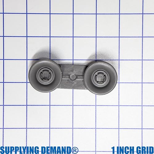 Miniatura 2 de Supplying Demand W10078083 1446833 Reemplazo superior de la rueda del rodillo de la pista del plato del lavavajillas y del montaje del soporte