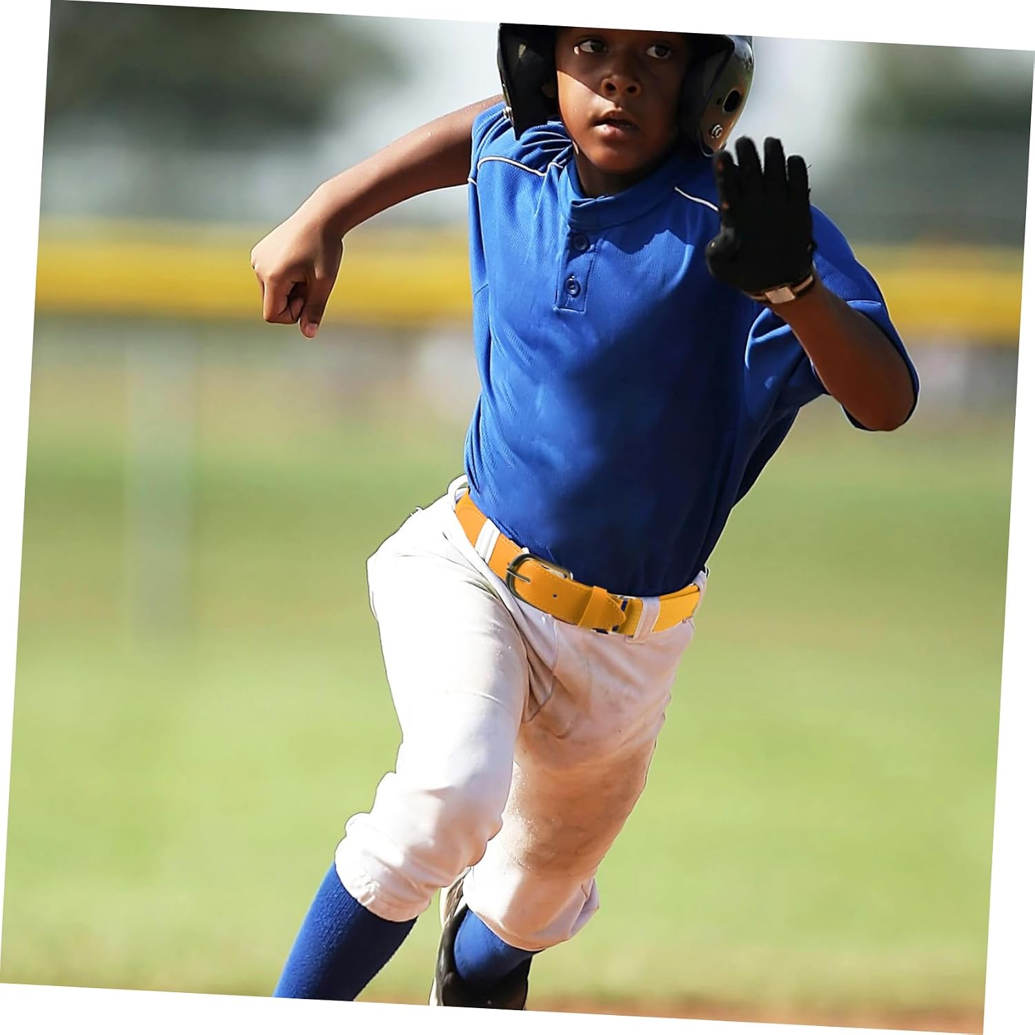 SUPVOX Adjustable Youth Baseball Belt for Boys Elastic Softball Uniform Belt Vibrant with Silver Buckle for Sports and Active Wear Comfortable Fit for Growing Teens