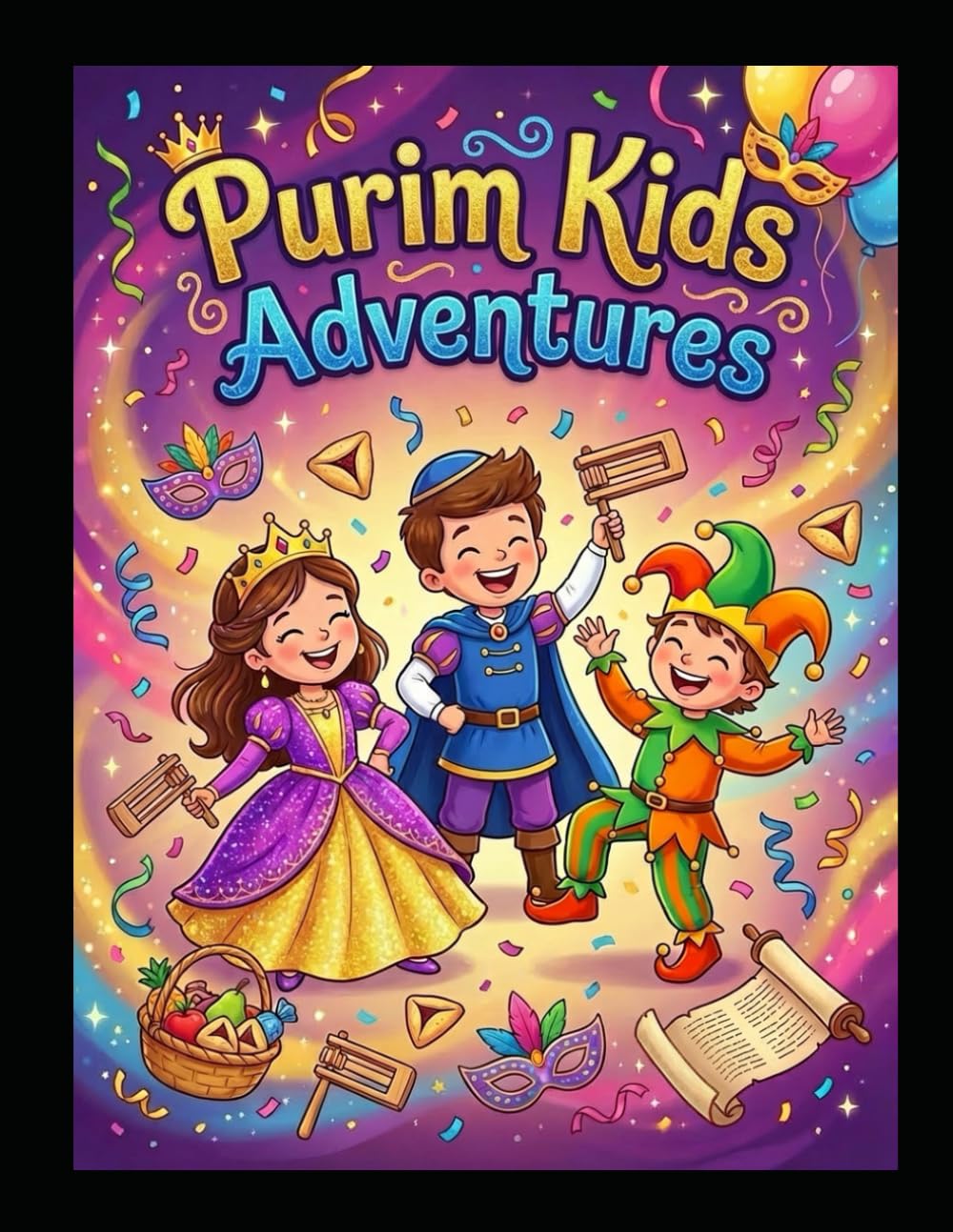 Purim Kids Adventures: A story Coloring Book