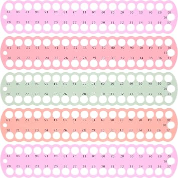 HOODANCOS Embroidery Floss Organizer Cross-Stitch Thread Board Holder 5-Pack Thread Winding Board for Sewing Storage Craft Storage for Embroidery Projects 11.81 X 2.36 X 0.11 in