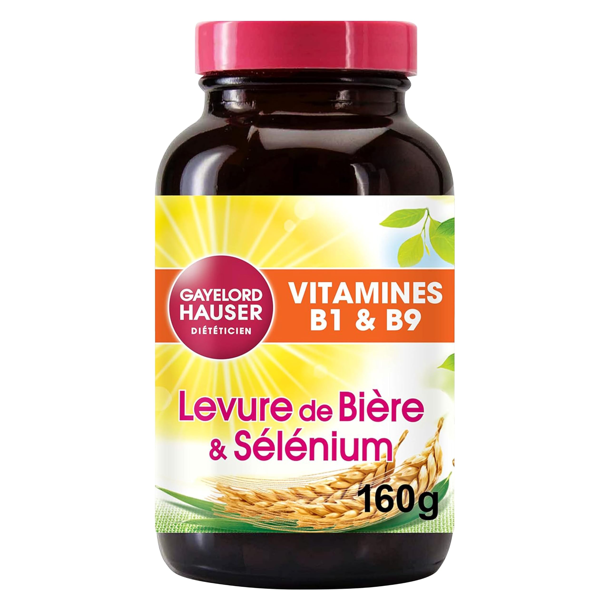 GAYELORD HAUSER - Levure de Bière/​Sélénium - Source de Vitamine E et B9 - Flacon de 400 Comprimés
