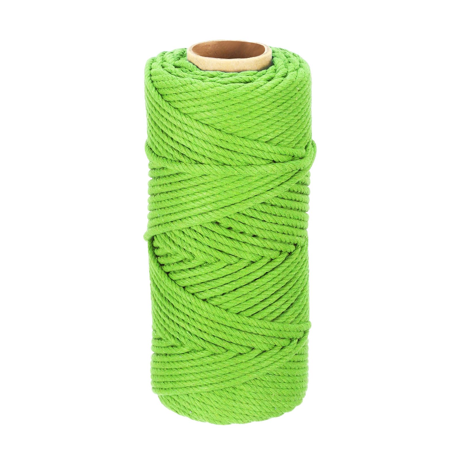 DMiotech 4mm x 80M (87 Yard) Fruit Green Natural Cotton Macrame Rope
