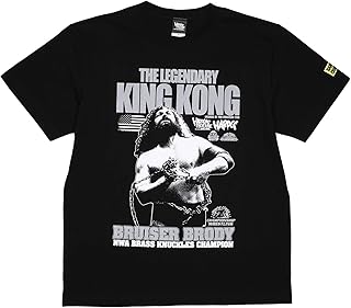 [ハードコアチョコレート] ブルーザー・ブロディ レジェンダリー・キングコング (ホワイト)(SS:TEE)(T-1044EM-WH) Tシャツ 半袖 カットソー 新日本 全日本 プロレス 国内正規品