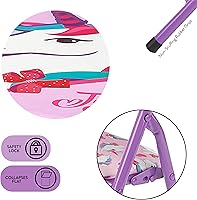 Vista 6 de Idea Nuova Jojo Nickelodeon Siwa - Juego de mesa de 3 piezas con 2 sillas plegables y 1 mesa, a partir de 3 años