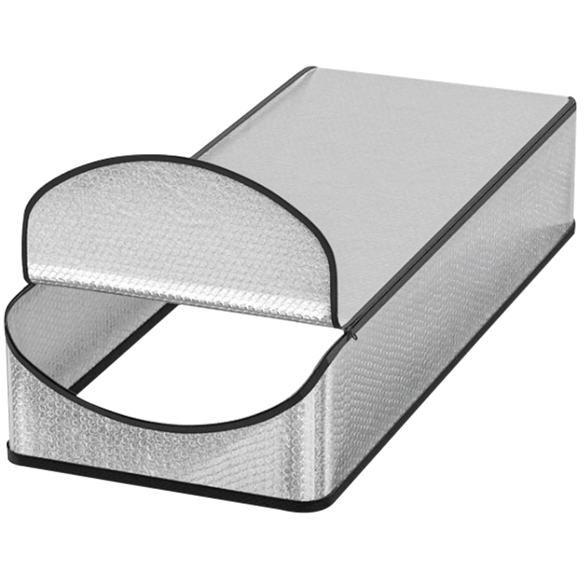 Couverture d'isolation pour porte de grenier en aluminium 54x25x11 pouces avec fermeture éclair