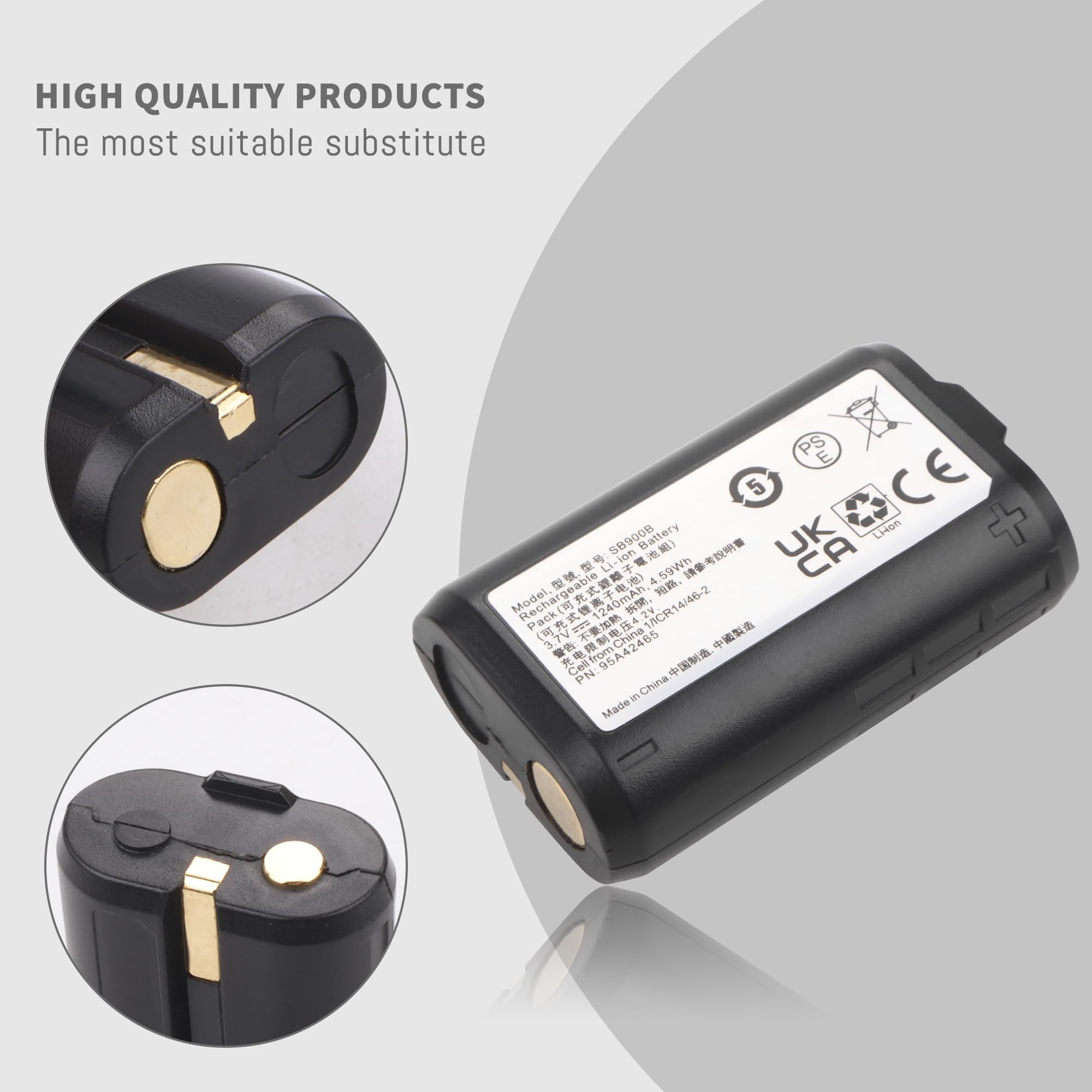Amazon.com: DFTIM SB900B Battery Replacement Compatible for Shure