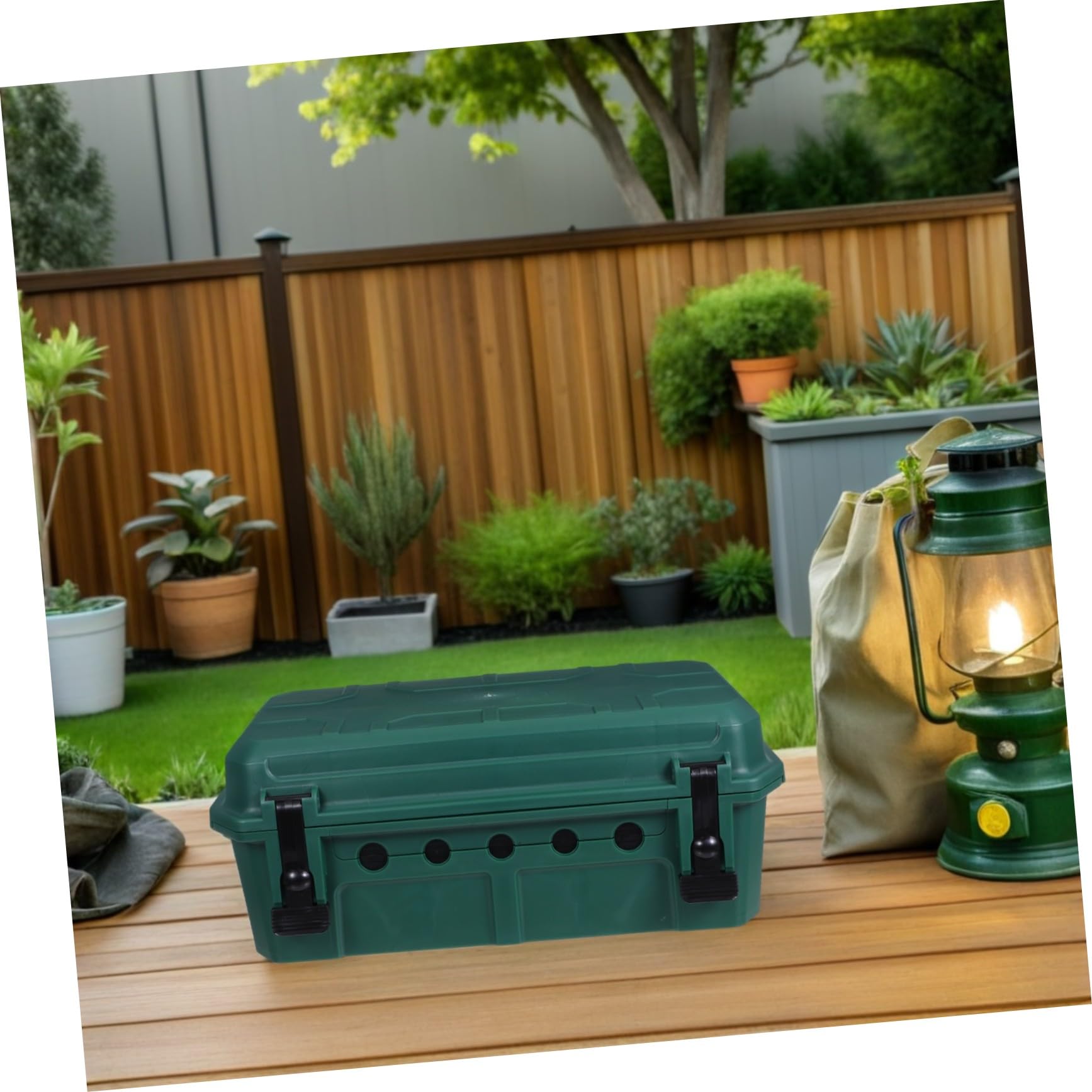 Caja Eléctrica para Exteriores Protección Resistente para Enchufes y Cables Diseño Espacioso para Herramientas de Jardín y Luces Festivas Instalación Sencilla y Portátil para Uso