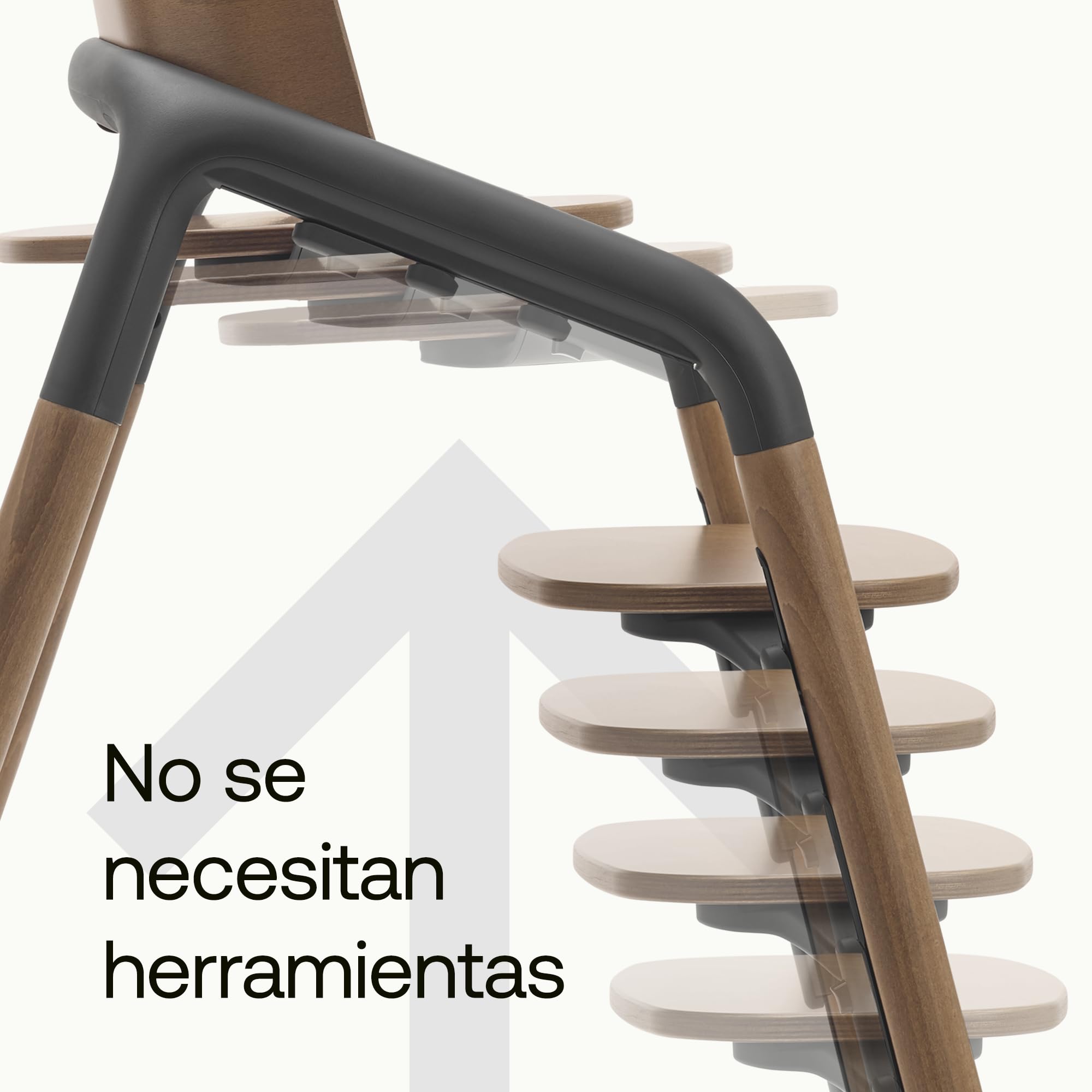 Bugaboo Giraffe Cojín Junior para Trona Giraffe, Suave Cojín de Tejidos Extra Resistentes, para Niños en Crecimiento y Adultos, Complementa Cualquier Diseño Interior, Gris