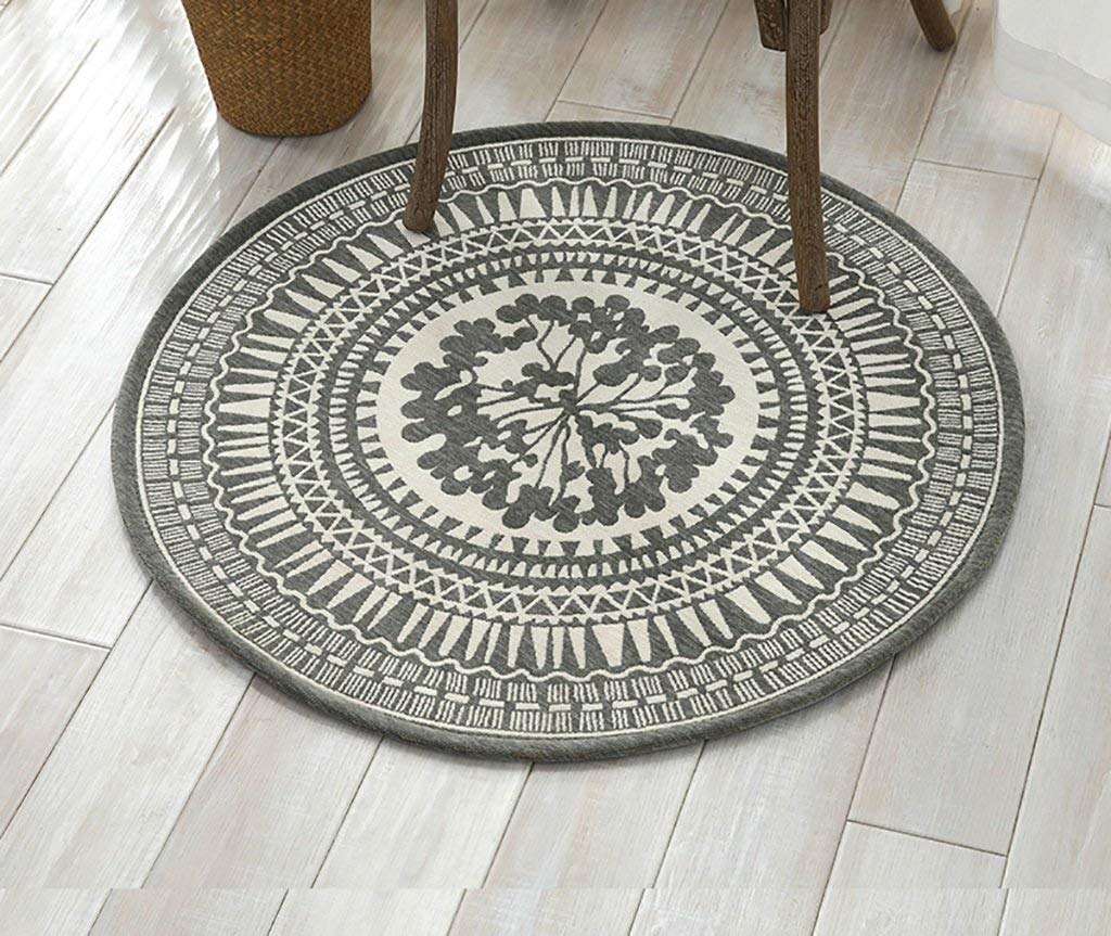 Alfombra europea de salón con acabados refinados para mesa de centro 2