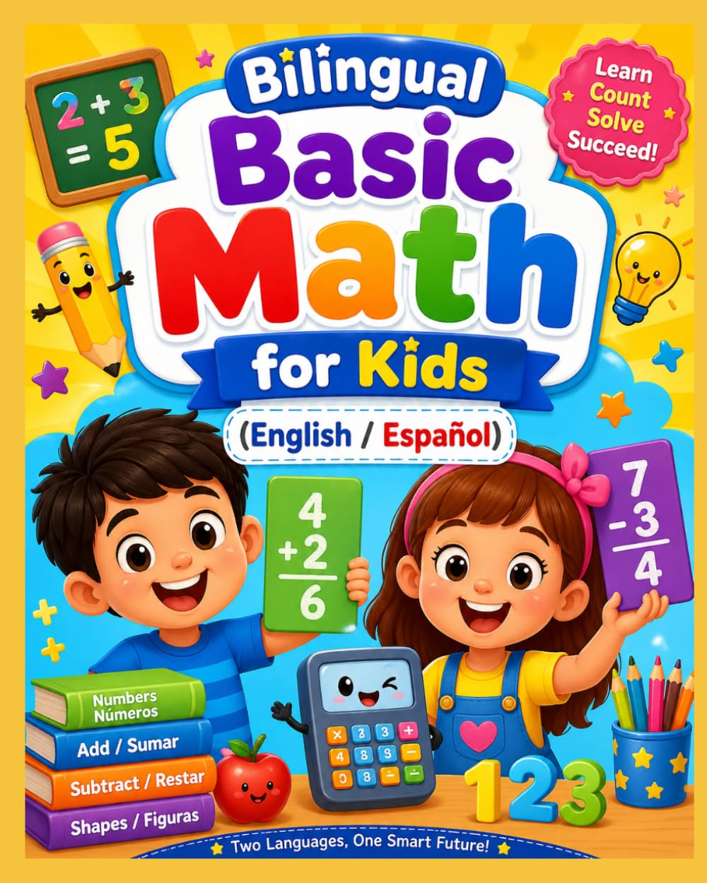 Bilingual Basic Math for Kids (English and Spanish )