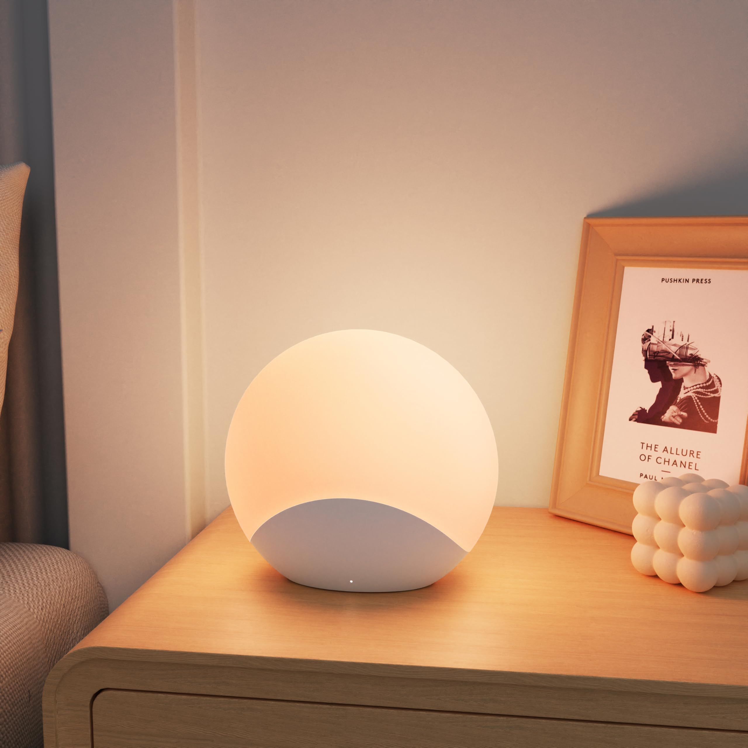 ipalmay LED Egg Light, USB Rechargeable Children's Night Light, 7 Colors Dimmable with Timer and Touch Control, Suitable for Bedside Sleep Lamps and Desk Decoration โ image 1