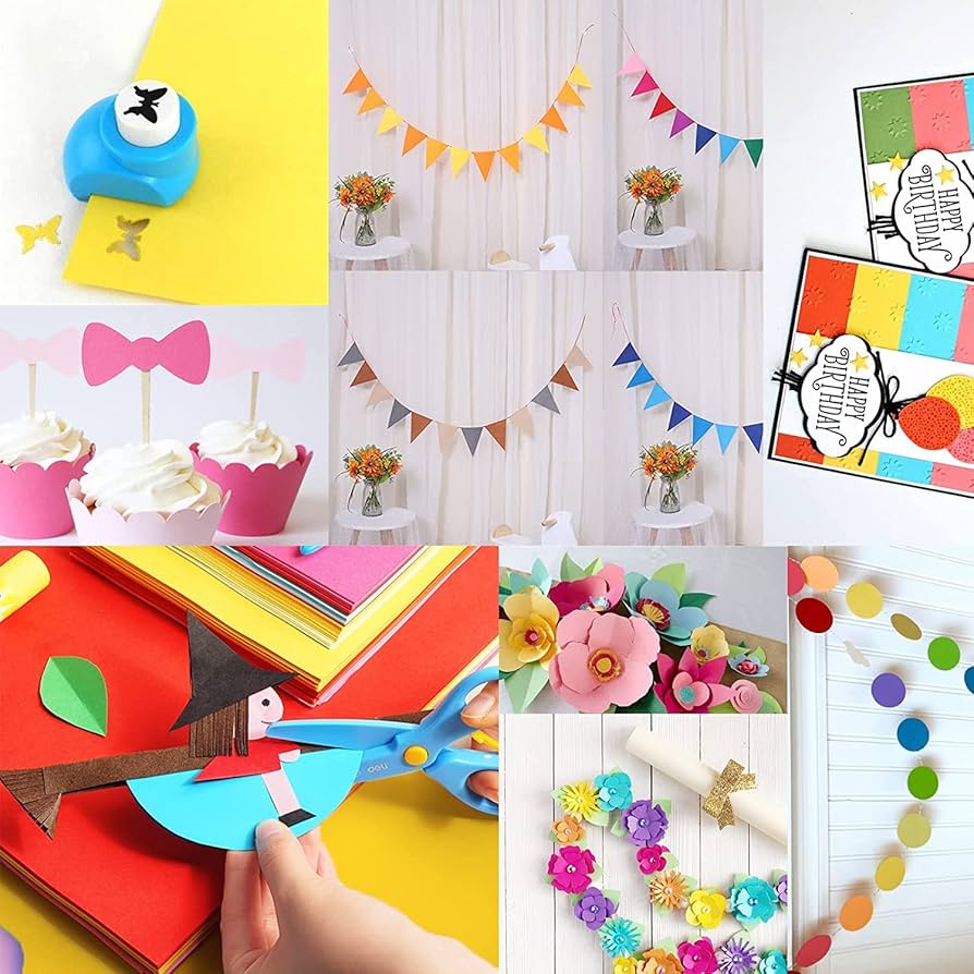 100 Feuilles Papier Coloré A4 - 20 Couleurs, 70g/m², Pour Arts, École, DIY