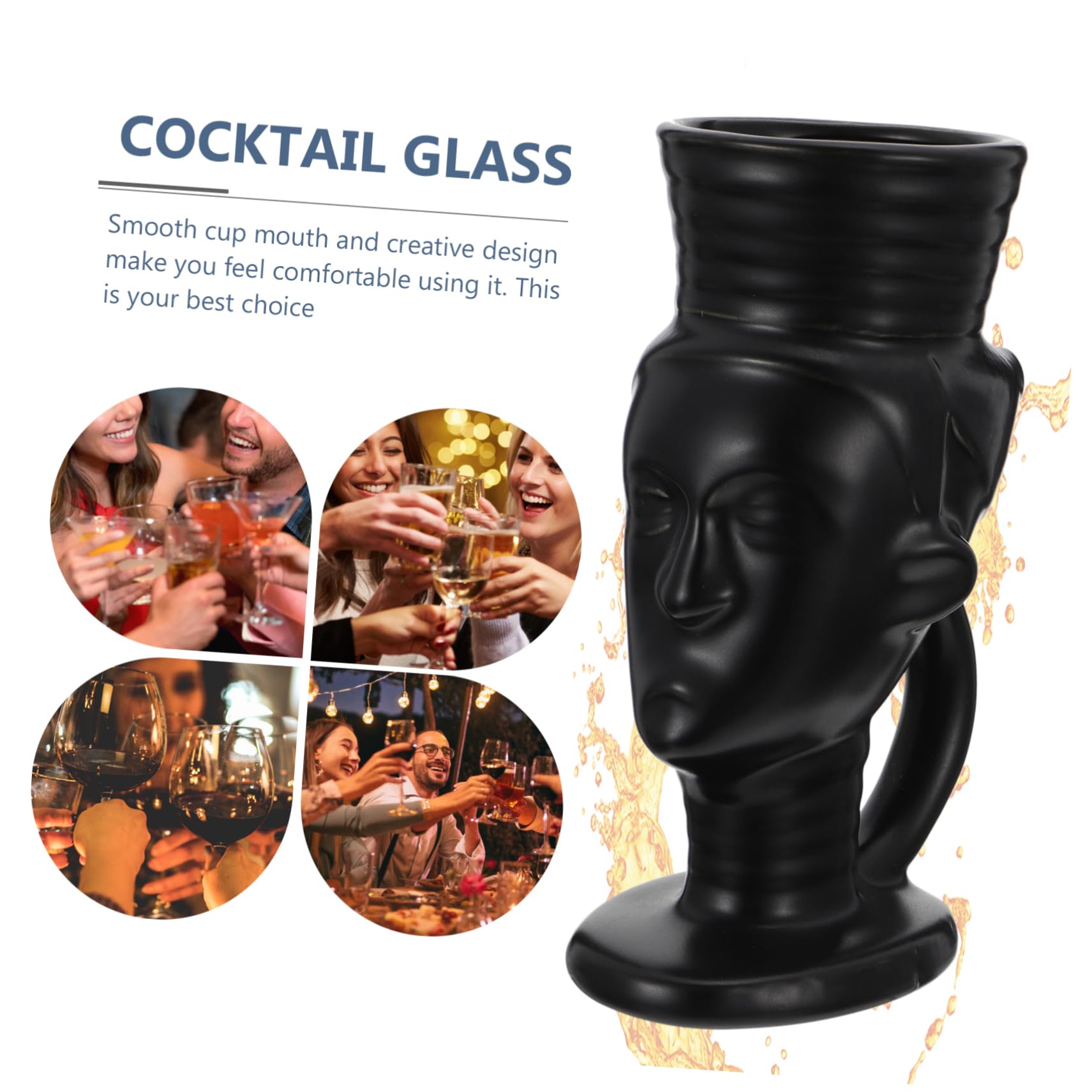 Amazon | FELTECHELECTR コップ 1個 グラス カップ ティキショット