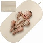 Beautiful Baby Diaper Changing Mat Made of Vegan Leather - Soft and Easy to Wipe Changing Pad for Travel or at Home Use - Lightweight and Foldable Mat that Perfectly Fits Into Any Diaper Bag