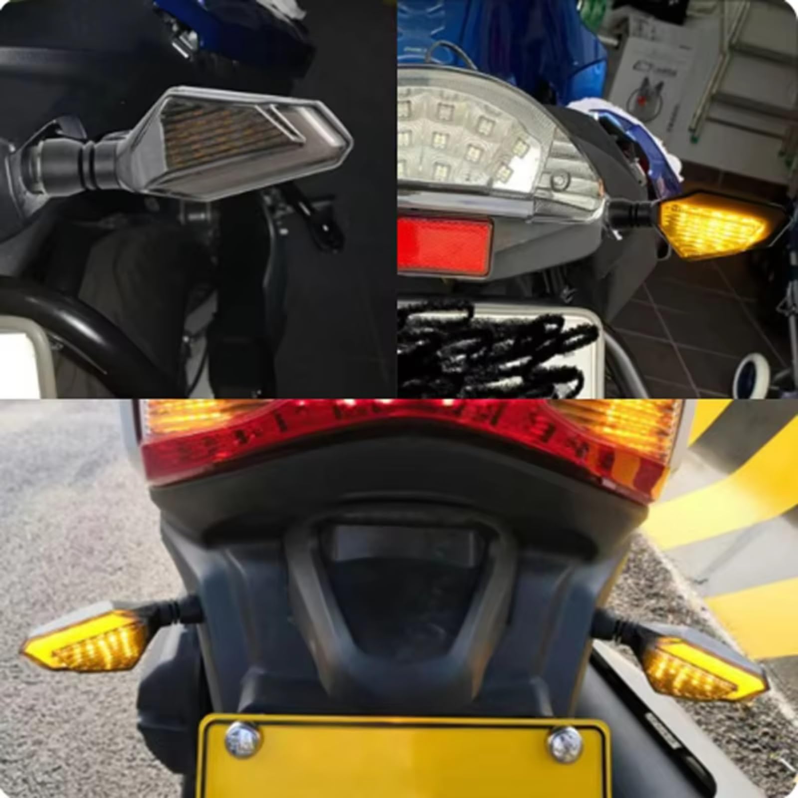 Luce Di Segnalazione Per Motocicletta Luce Di Segnalazione 12V IPX-6 Luci Di Marcia Diurna Indicatori Di Direzione Laterali Universali Per Motociclette Indicatori Moto