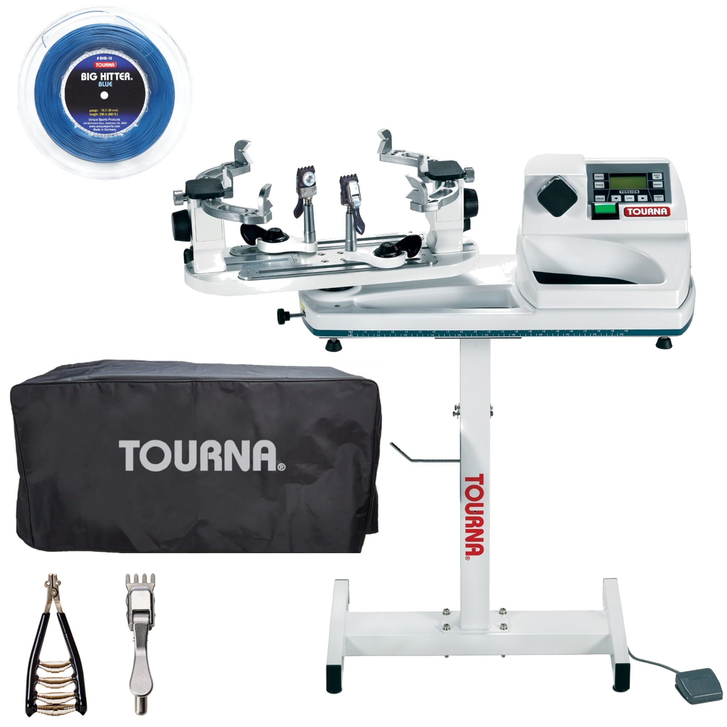 Tourna 650-ES Universal Tennis Stringing Machine – Stand-Up, Electric – Optional Cover