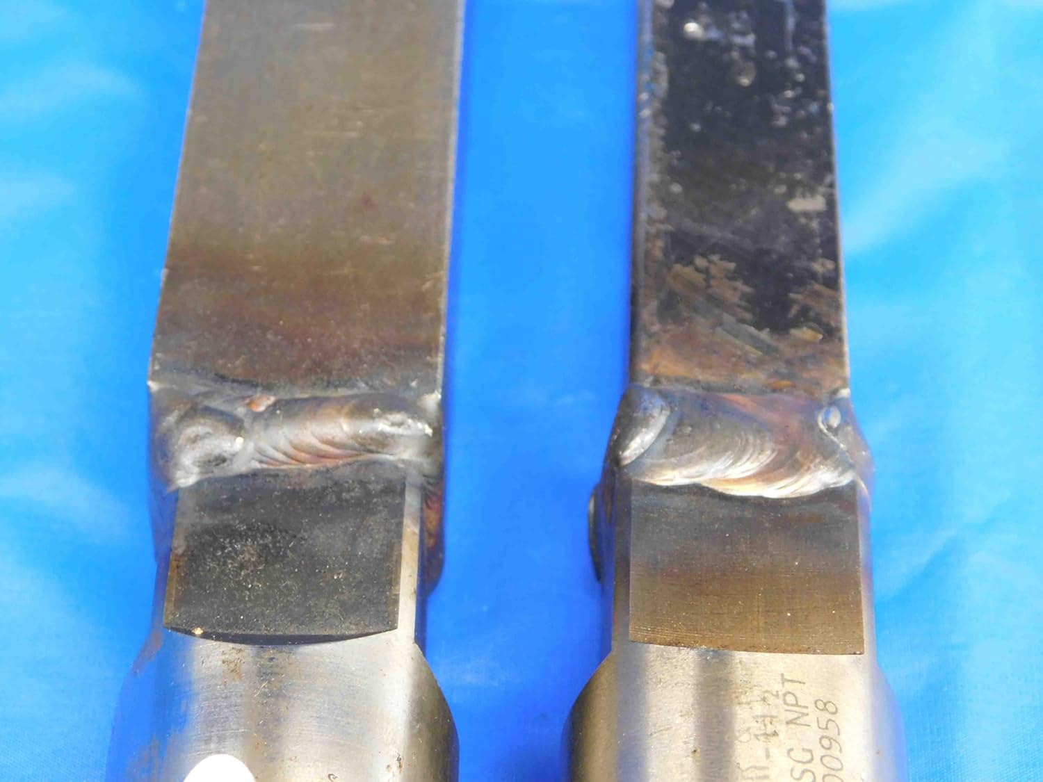 2 PCS 1" 11 1/2 NPT HSS Pipe TAP 5 Interrupted Tooth Flute 1.0 Extended Shank - BR3483AY3