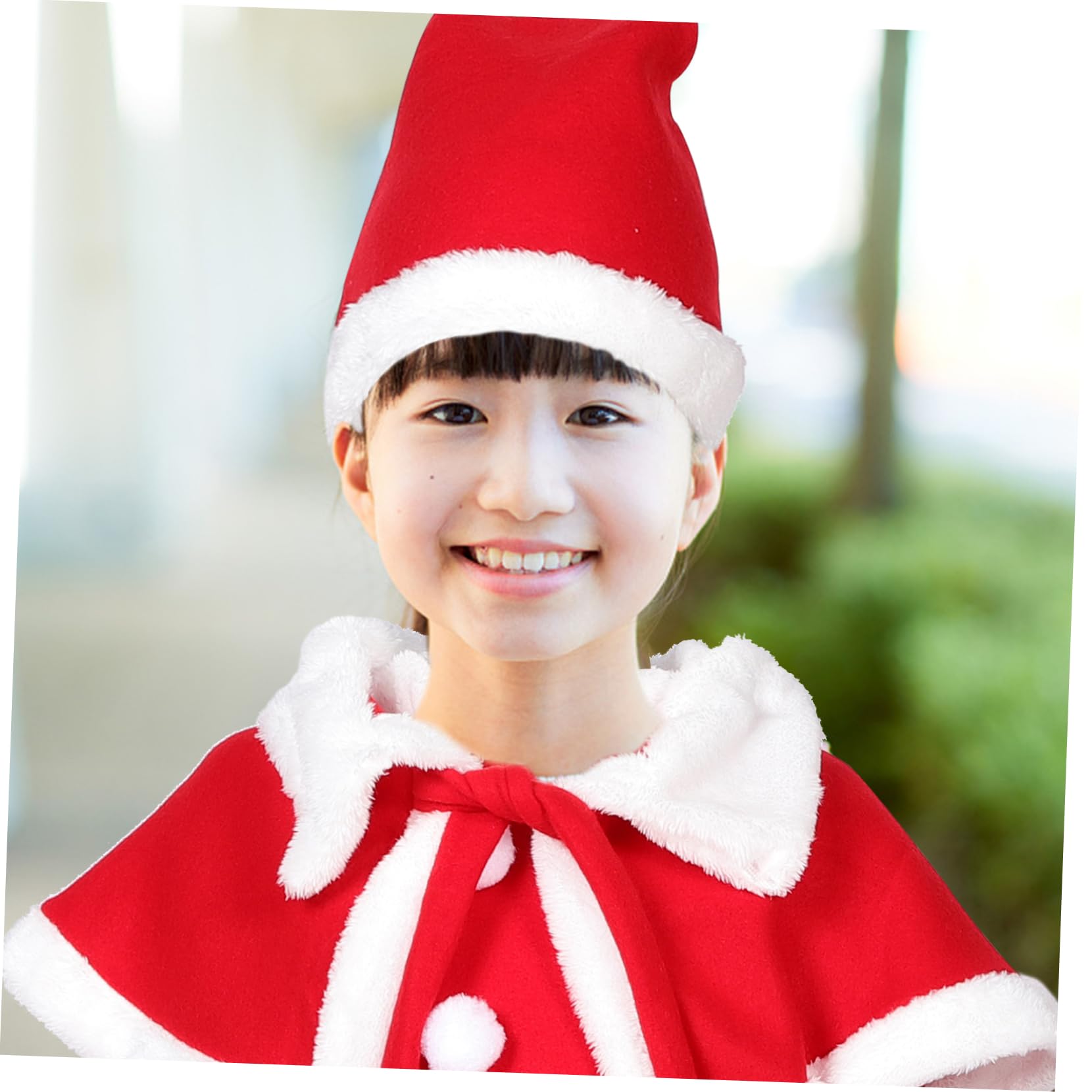 VALICLUD Costume da Babbo Natale per bambina Addobbi per l'albero di Natale borsa natalizia in tessuto non tessuto natalizi per costume natalizio per rosso