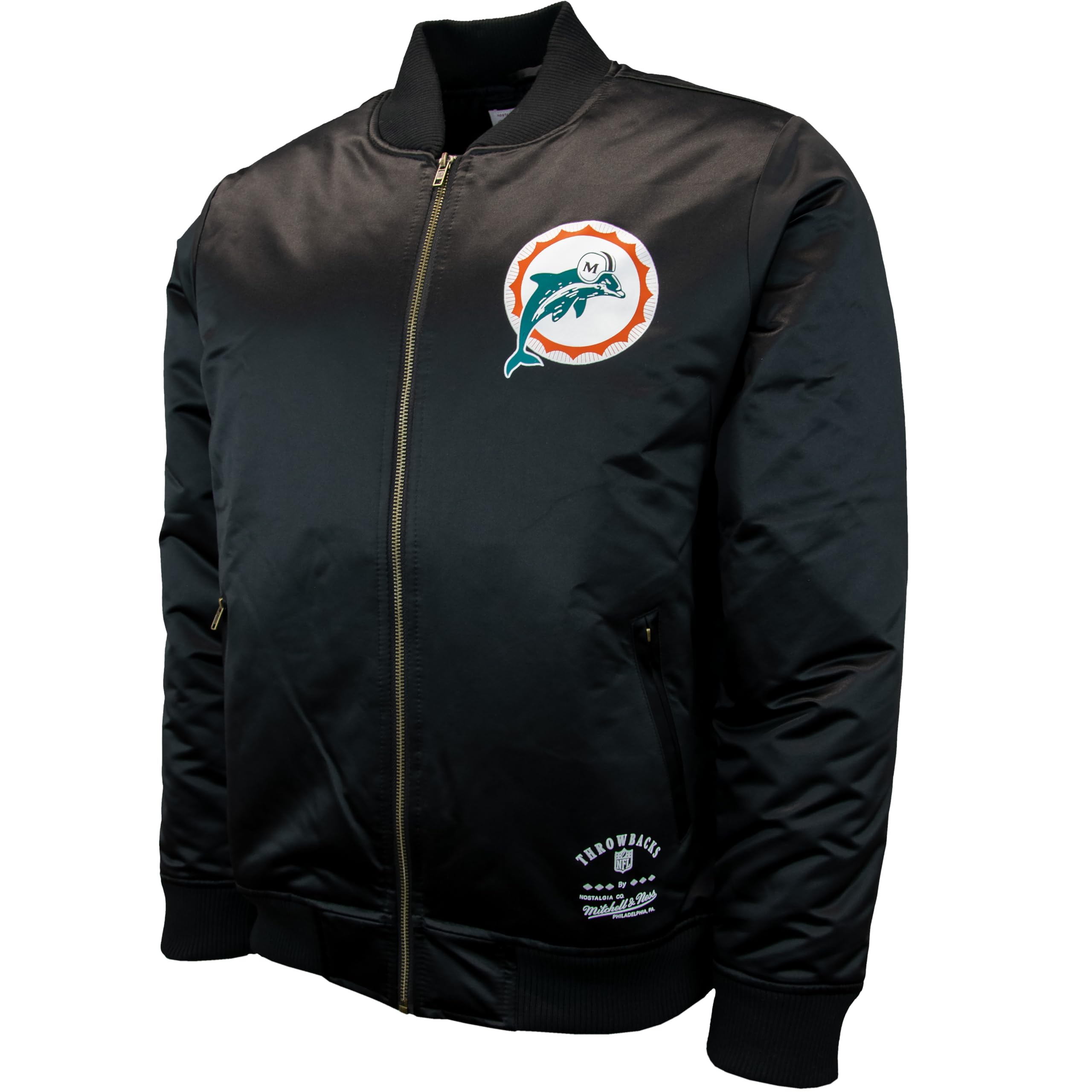 Mitchell & Ness NFL Team Bomber Chaqueta, Negro