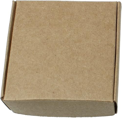 Miniatura 2 de JGFinds Paquete de 30 cajas de regalo pequeñas de papel kraft marrón (3 x 3 x 1 pulgadas), cajas para joyas, jabón, dulces, embalaje de cartón para