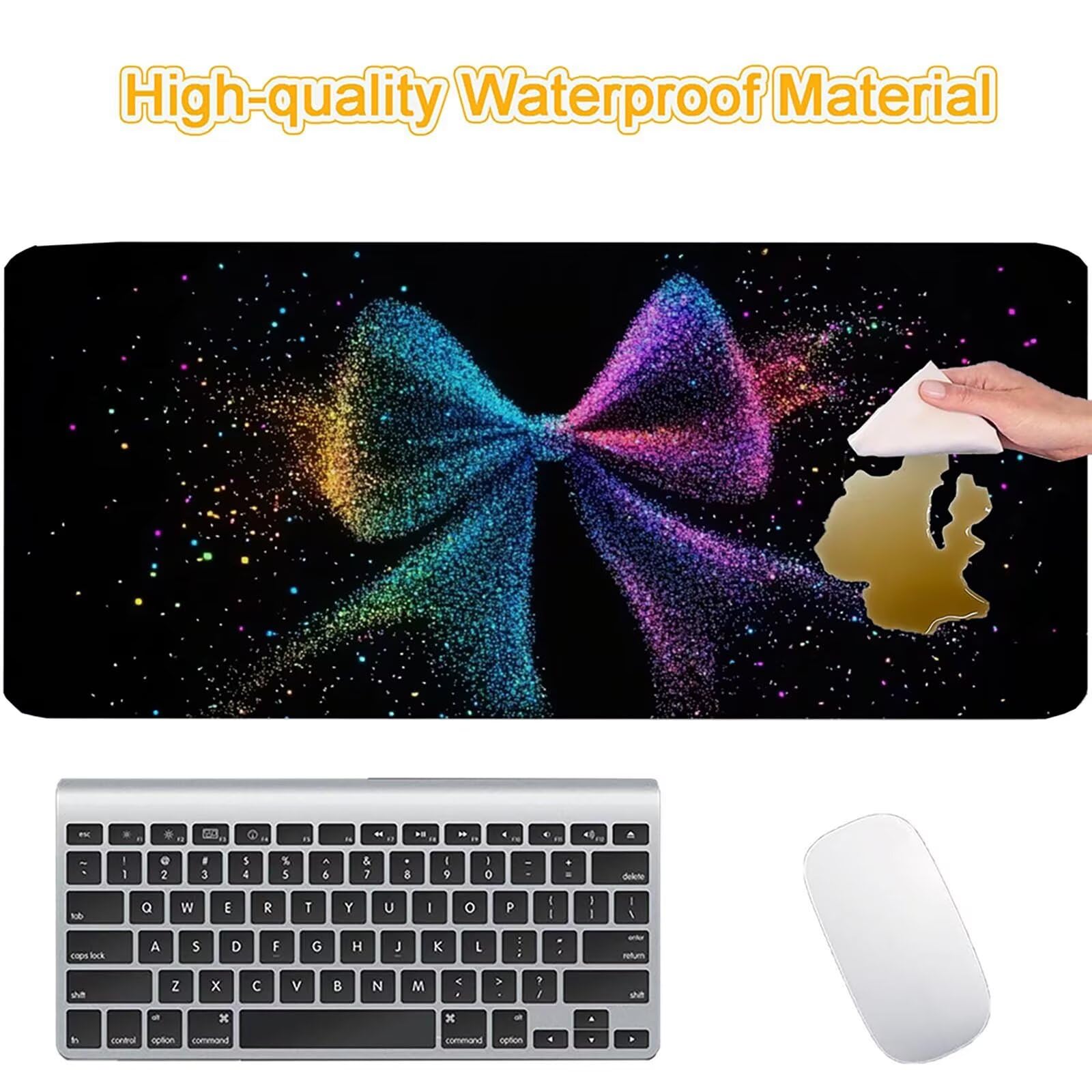 Tappetino Mouse 900x450mm | Superficie Ultra-Liscia | nero 0-z230