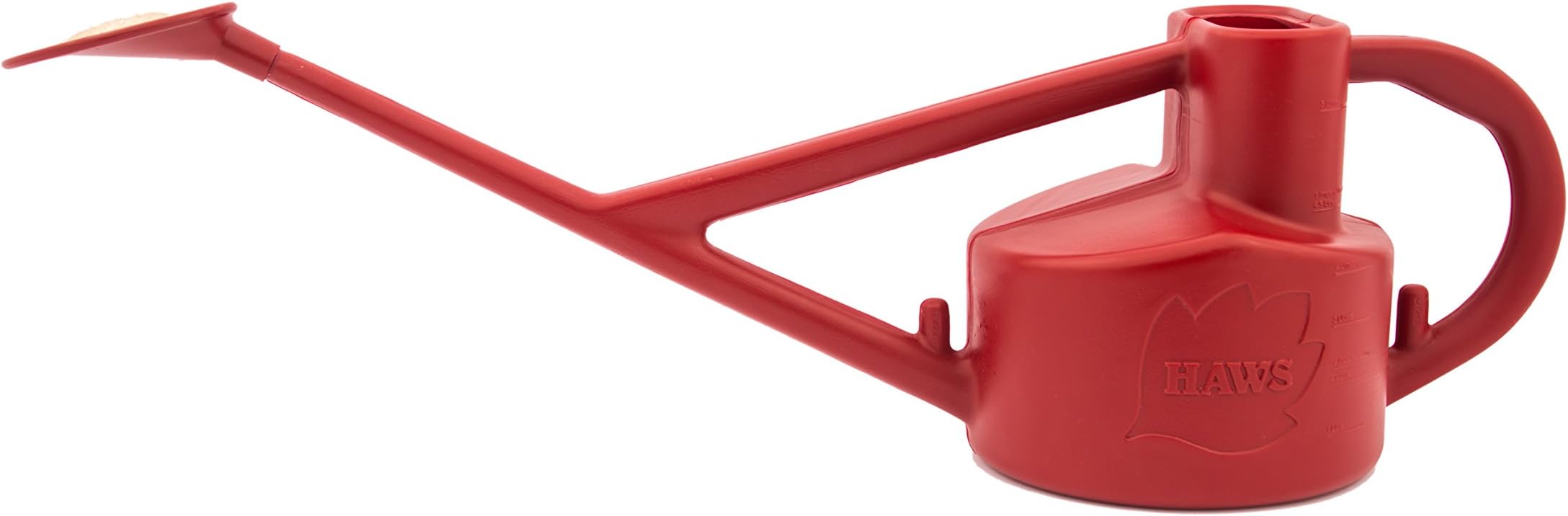 Bosmere Haws Plastic Outdoor Long Reach Watering Can, 1.3-Gallon/5-Liter, Red