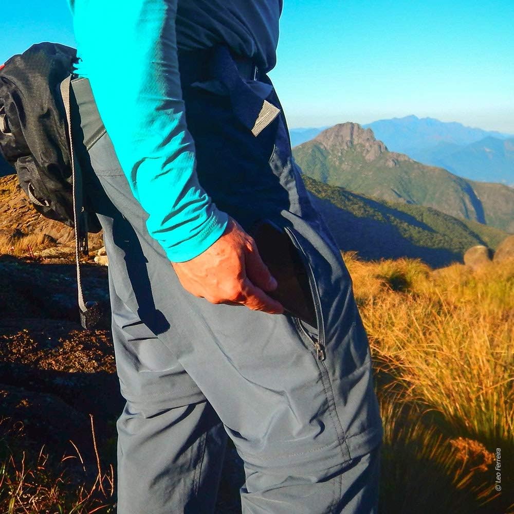 Calça-Bermuda Calça-Bermuda Trail Ec50+ - Masculina Curtlo M Cinza CURTLOHomens