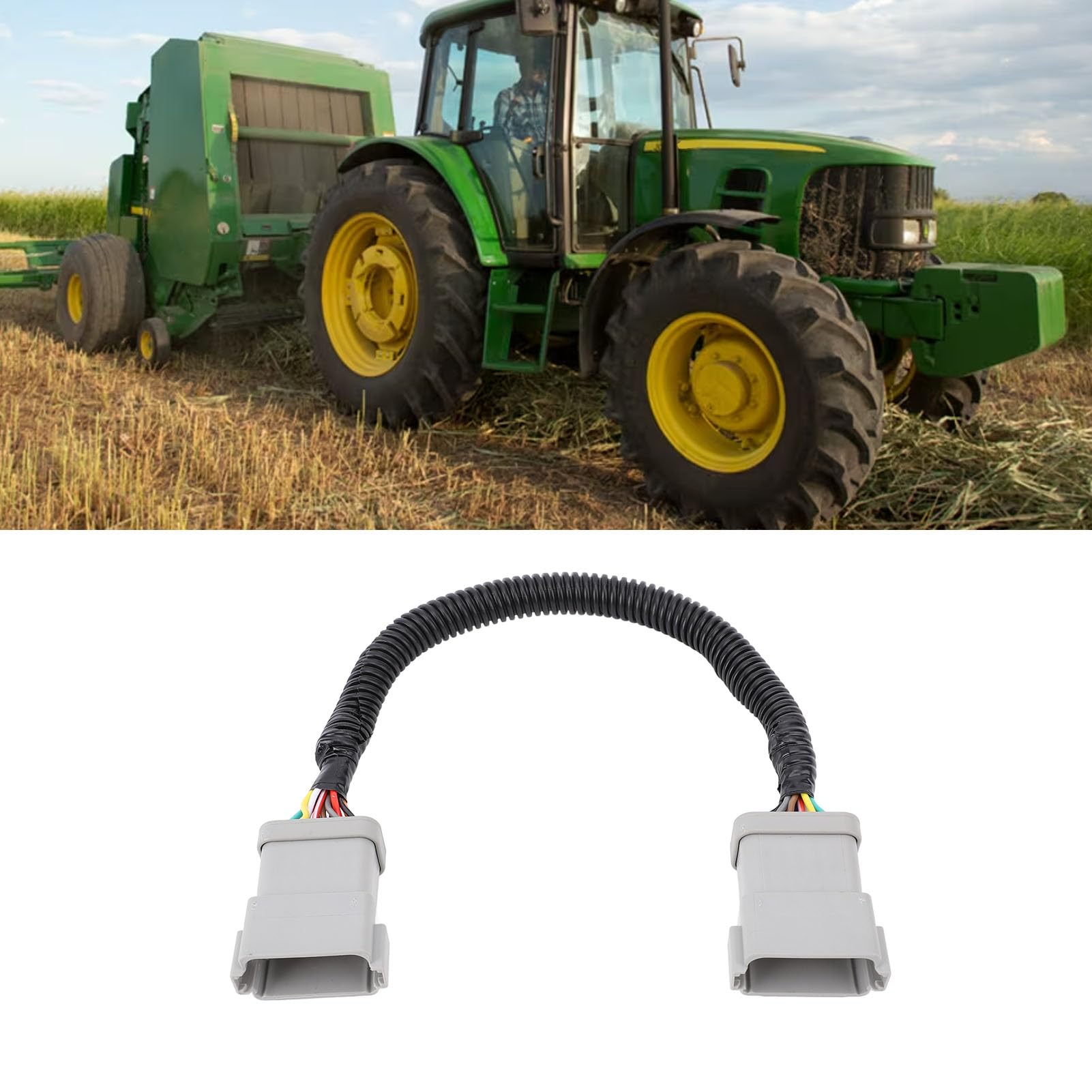 Yctze Faisceau de Câbles de Changement de Genre, Câble de Changement de Genre Pfp10470 de Remplacement pour Récepteur GPS Greenstar avec Conception Plug and Play pour équipement Agricole