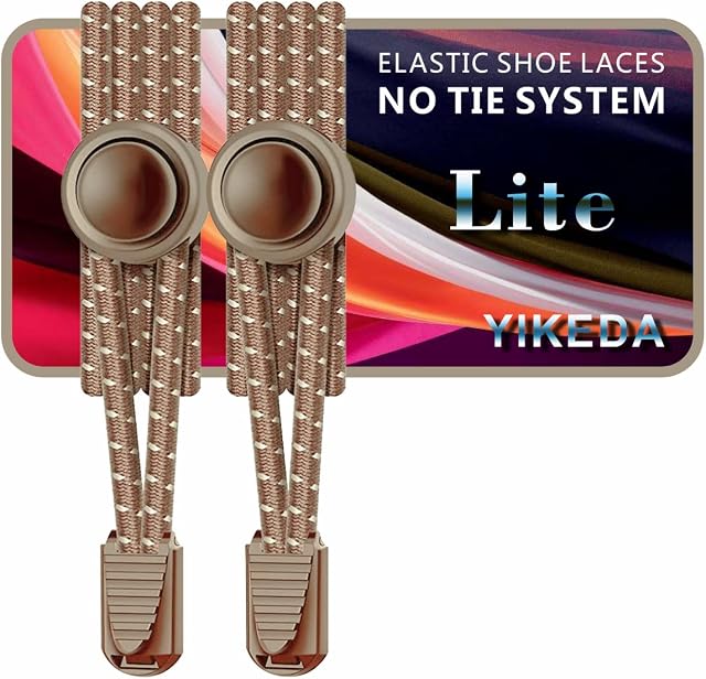 YIKEDA No Tie Elastic Laces 120CM Elastic Shoe Laces No Tie Elastic Shoelace Lock System Suitable for Kids Adults Elderly Disabled