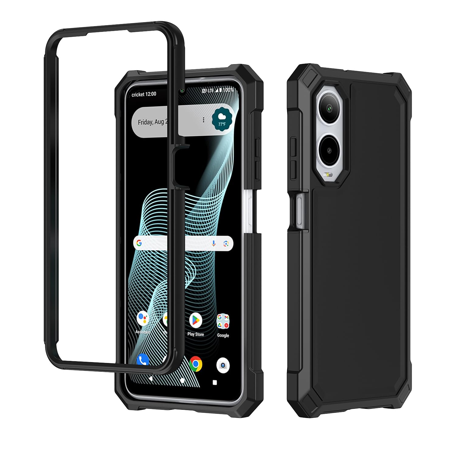 Amazon.com: Mocotto for Cricket Debut S3 Phone Case/AT&T Vista 2 Case with  Tempered Glass Screen Protector,Slim Soft Silicone Full-Body Protective  Cover (Cricket Debut S3, Black) : Cell Phones & Accessories