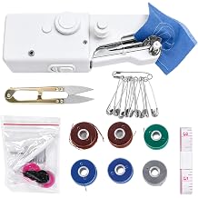 Handheld Sewing Machine, Mini Sewing Machine with Complete Accessory Kit | Portable Sewing Machines for Quick Repairs, Portable Mini Sewing Machine for Beginners & Professionals