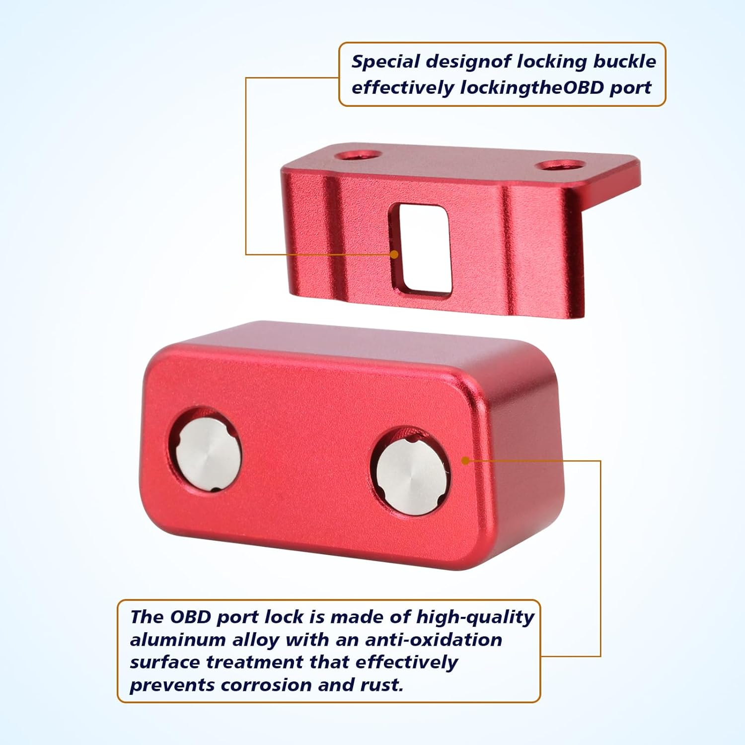 OBD2 Port Anti-Theft Locking Tool,Aluminum Alloy OBD2 Security Lock Protector,OBD2 Port Protector for Cars/SUVs/Trucks