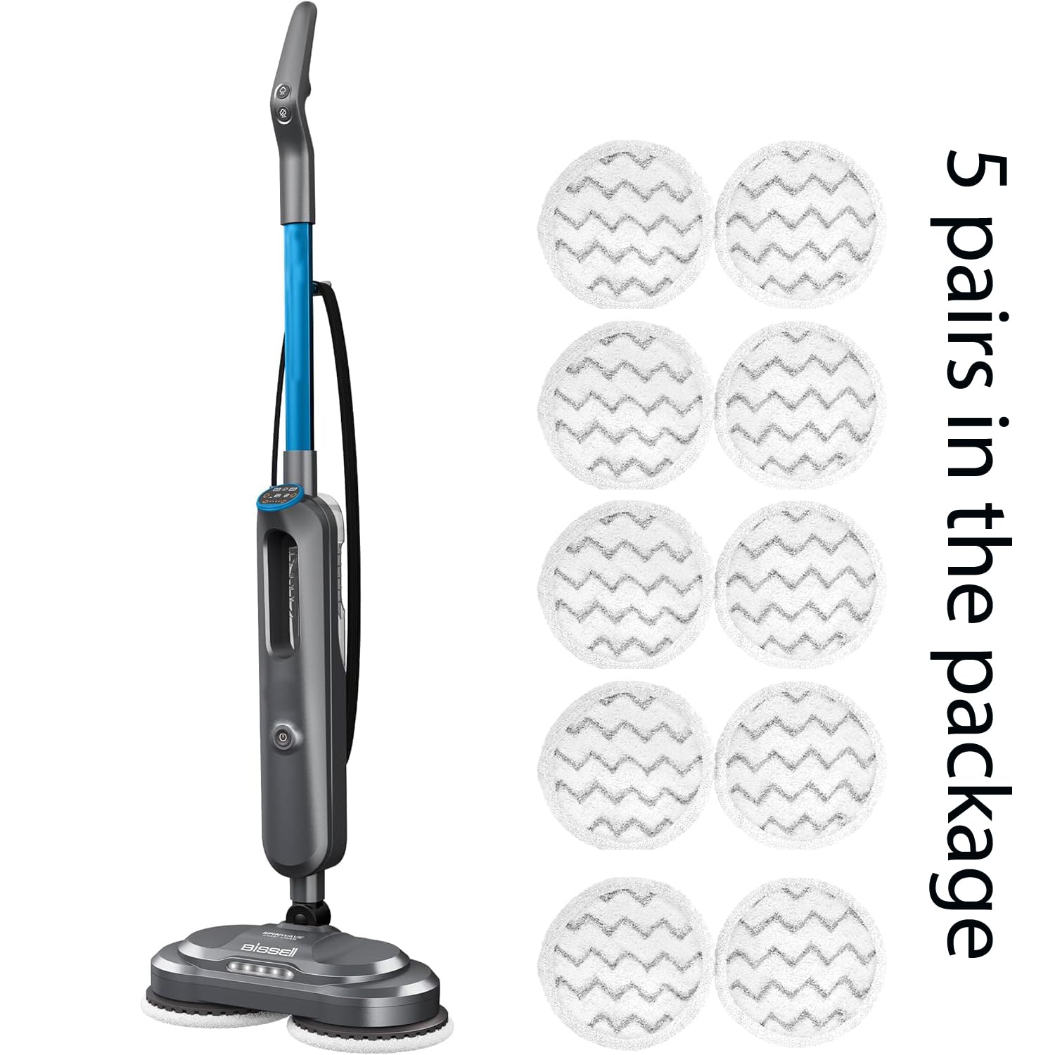 Almohadillas Repuesto Bissell SpinWave - Pack 8 Unidades, Compatibles 3897A, 3712, 1641112