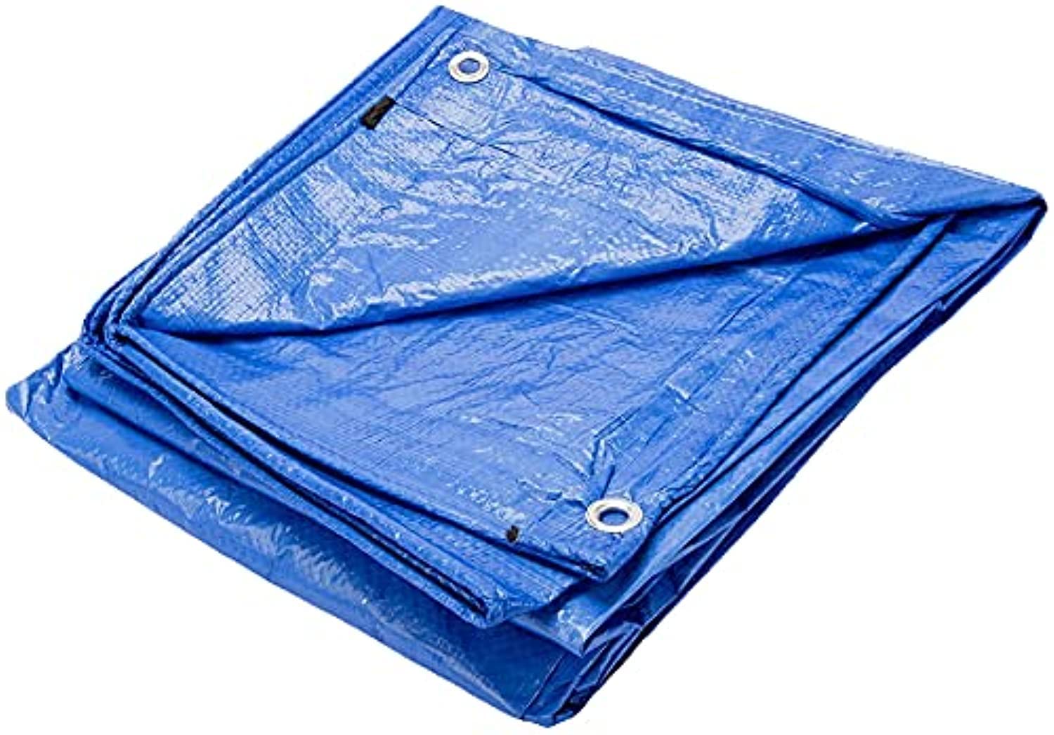 Beorol Multipurpose Waterproof Ground Cover Tent Shelter Dust-proof Rain Cover Tarpaulin Sheet with Aluminum Rings (5x8 Meter)