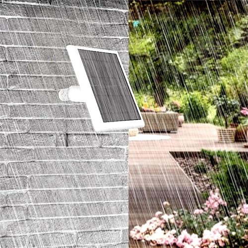 Miniatura 7 de Panel solar de 3 W para cámara Ring Stick Up y batería de cámara de foco, cargador de panel solar blanco de 5 V compatible con anillo de seguridad