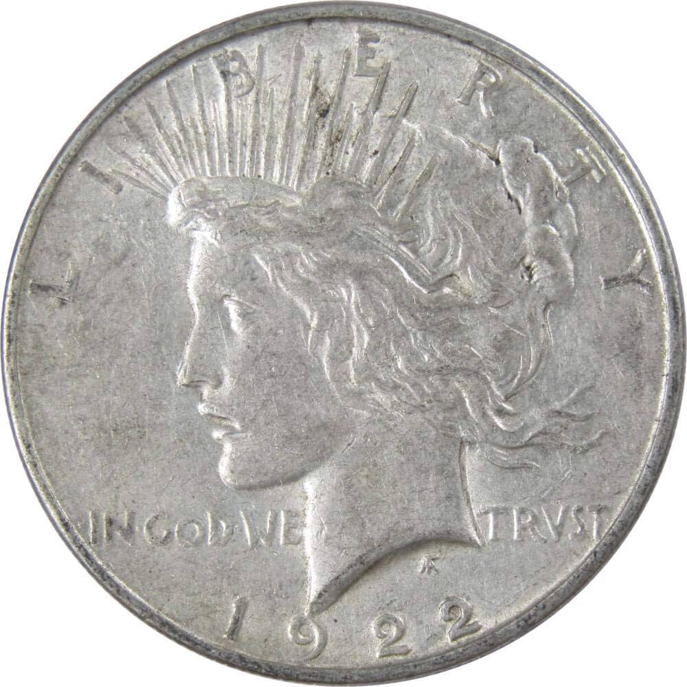 ピースオブアース 1922 D Peace Dollar XF EF Extremely Fine 90% Silver $1 US