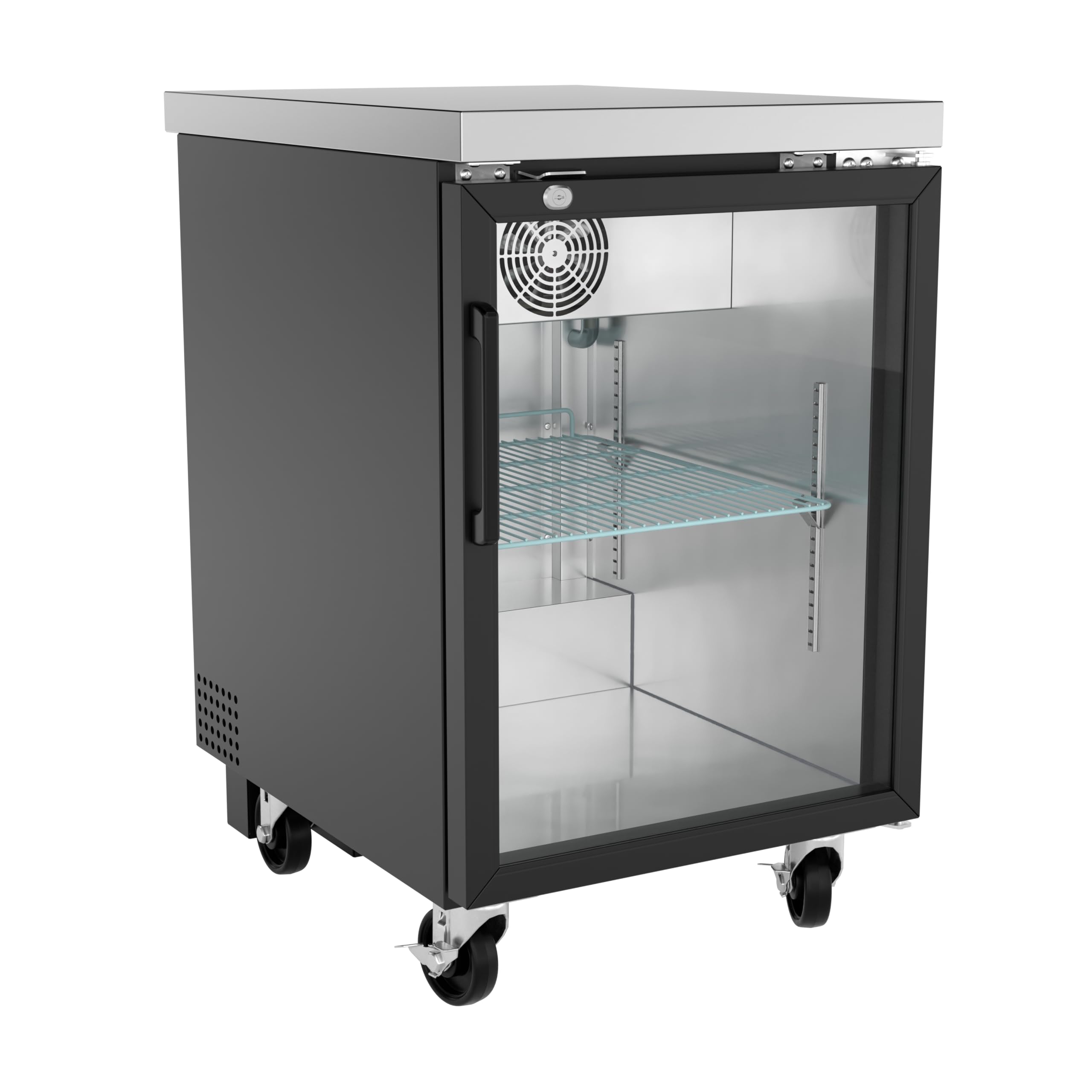 Krollen Industrial UBB-1G-HC 7.8 cu ft Wine Cooler Black