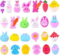 Vista 11 de 100 Piezas de Juguetes Squishy Mochi para Recuerdos de Fiesta para Niños, Rellenos de Bolsas de Dulces, Squishies Mini Juguetes para Alivio