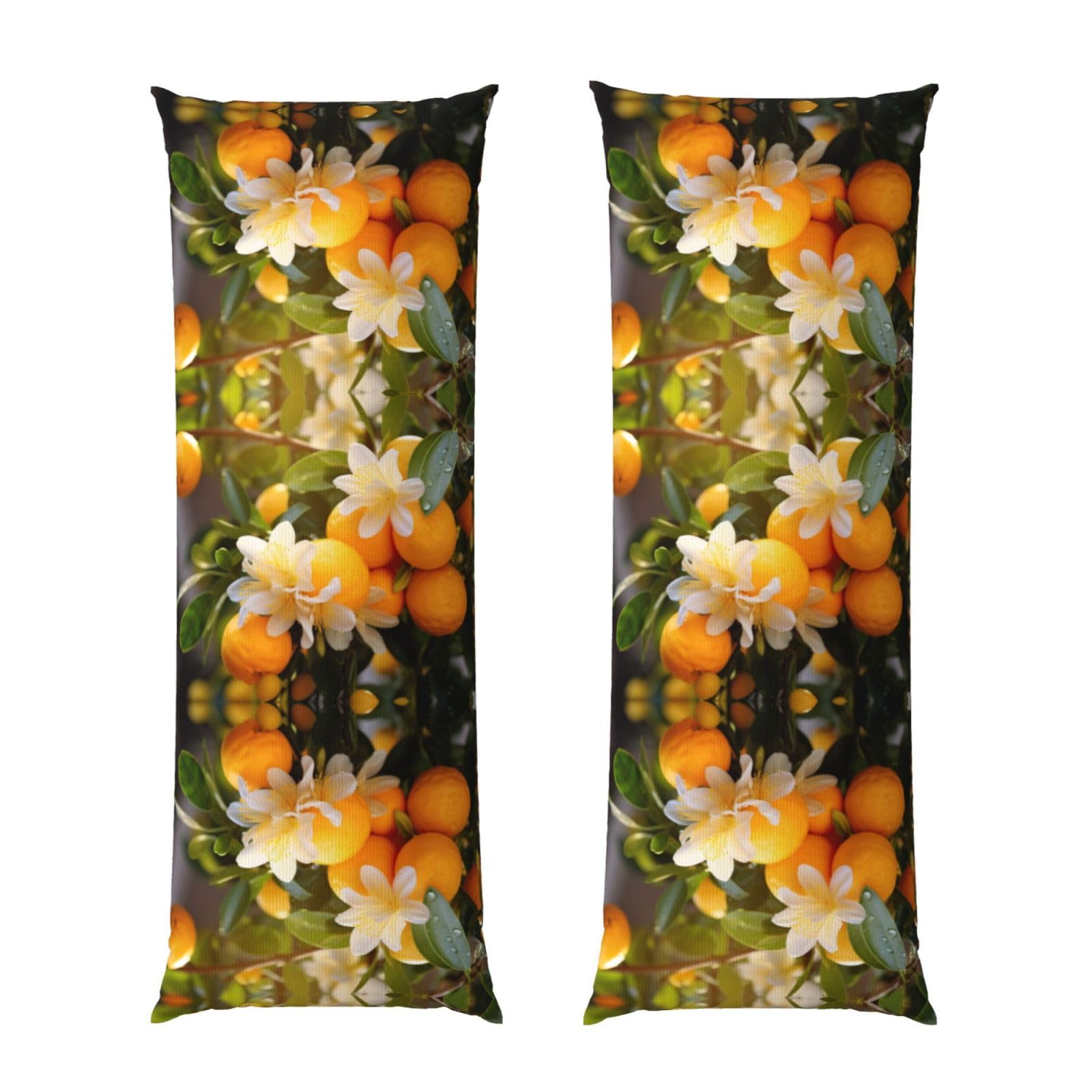 Housse de coussin douce fleurs jaunes grand format zippé