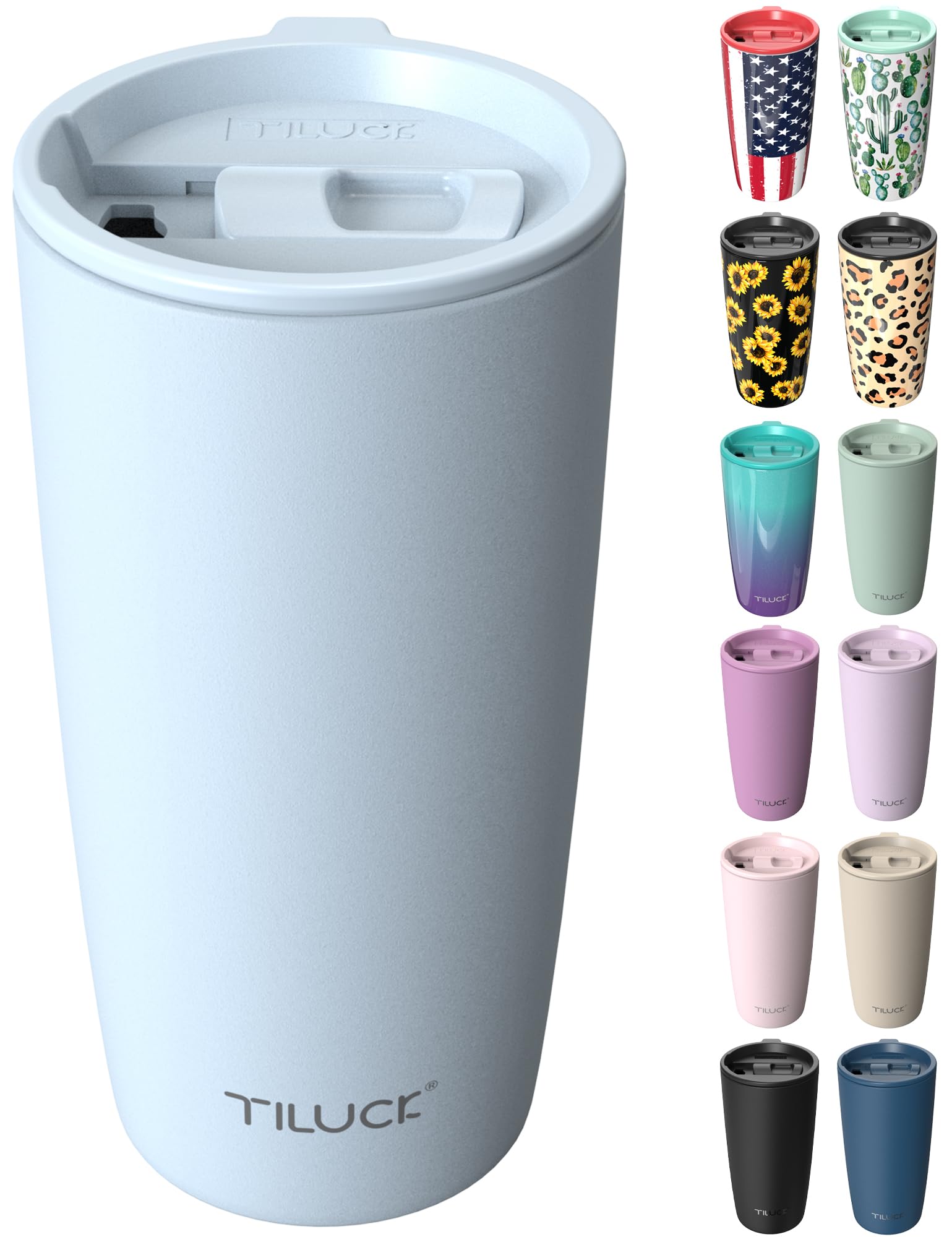 TILUCK 20 oz Insulated Coffee Tumbler