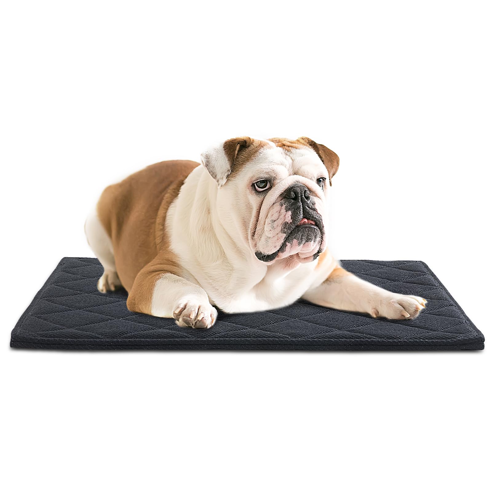 HOMBYS Chew Proof Dog Crate Pad Mat, 18"x29" Indestructible Kennel Pad for Aggressive Chewers, Durable and Water Resistant Teething Puppy Crate Mats for Dogs Cages