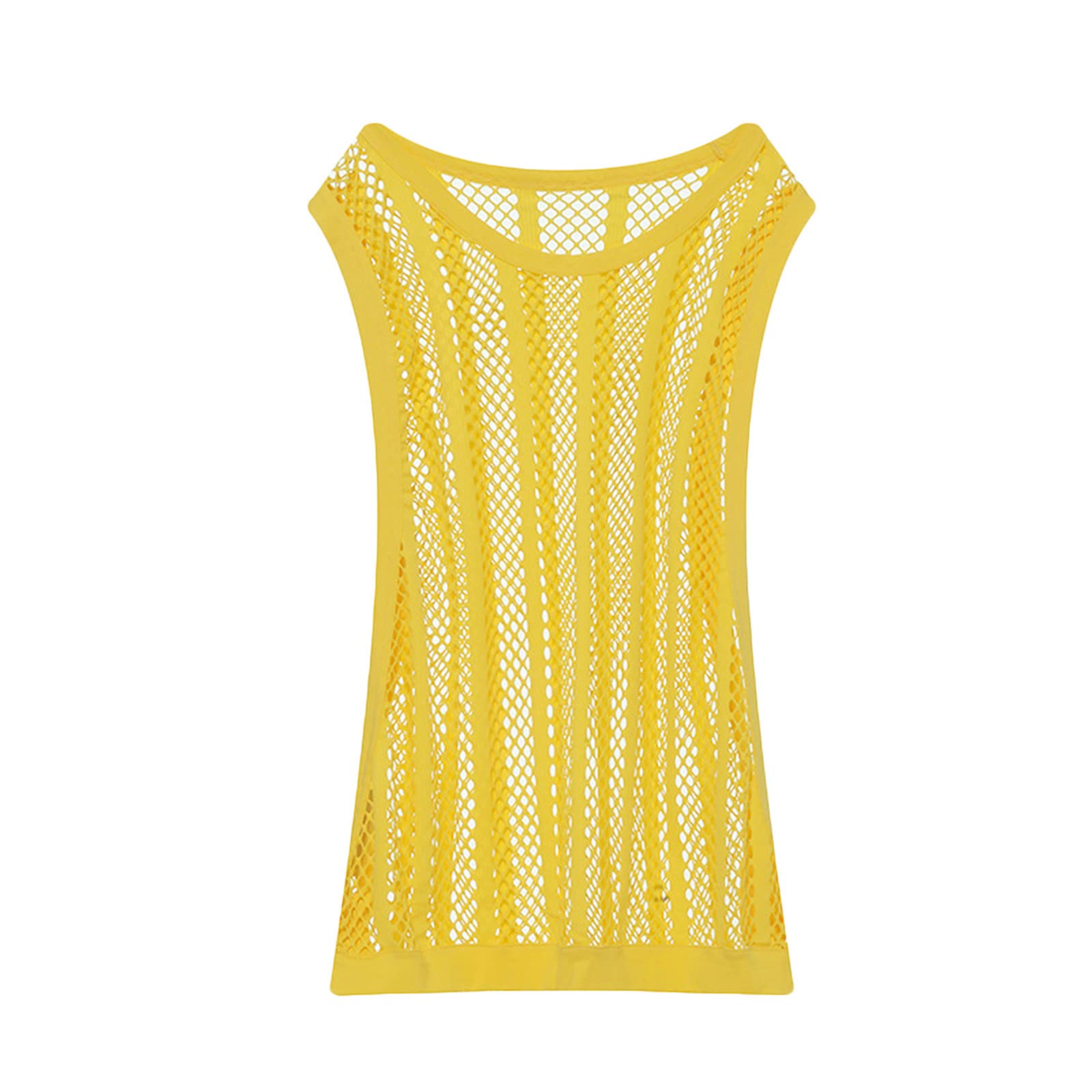 NUSGEAR Camiseta sin Mangas Hombre Chaleco de Malla Top Músculo Camiseta de Ejercicio Hueca Camiseta de Rejilla sin Mangas Sexy Camisetas de Tirantes