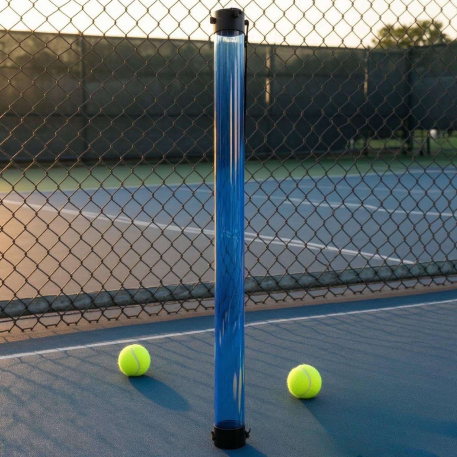 Tubo Raccoglipalle da Tennis Portatile Tubo Raccogli Palle Resistente Raccoglipalline per Tennisti