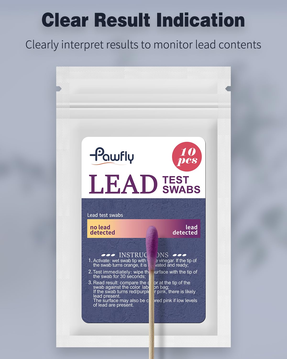 Schneller Bleitest Für Zuhause Pawfly Blei-Test Kit – 60 Tupfer, Ergebnis In 30 Sekunden, Perfekt Für Zuhause Bleivest Test Kit Schneller Bleitest Für Zuhause Pawfly Blei-Test Kit – 60 Tupfer, Ergebnis In 30 Sekunden, Perfekt Für Zuhause Bleivest Test Kit
