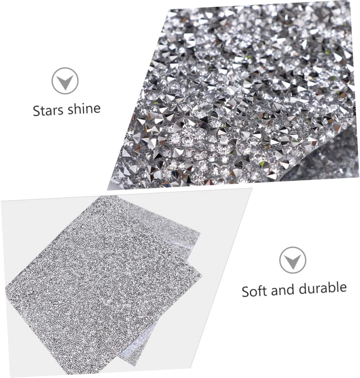 Outanaya Foldable Shiny Nail Mat Rhinestone Nail Desktop Cushion for Salon Home Use Easy to Clean Durable Protection for Manicure Cosmetics