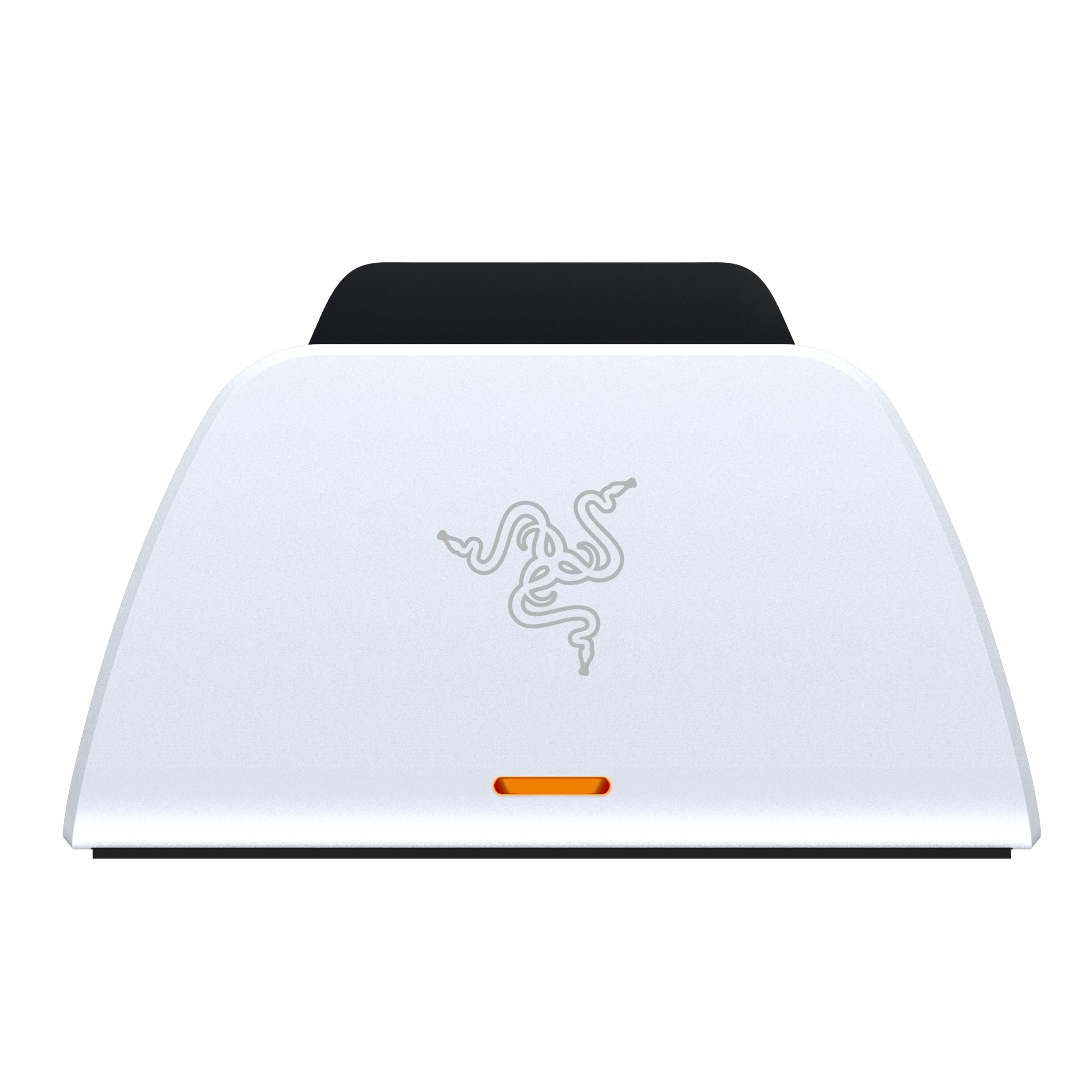 Razer Schnellladestation - Schnellladestation für PS5 Wireless-Controller (Schnellladung , Gebogenes Schalen-Design Einhändige Bedienung, Aufladen per USB) Weiß
