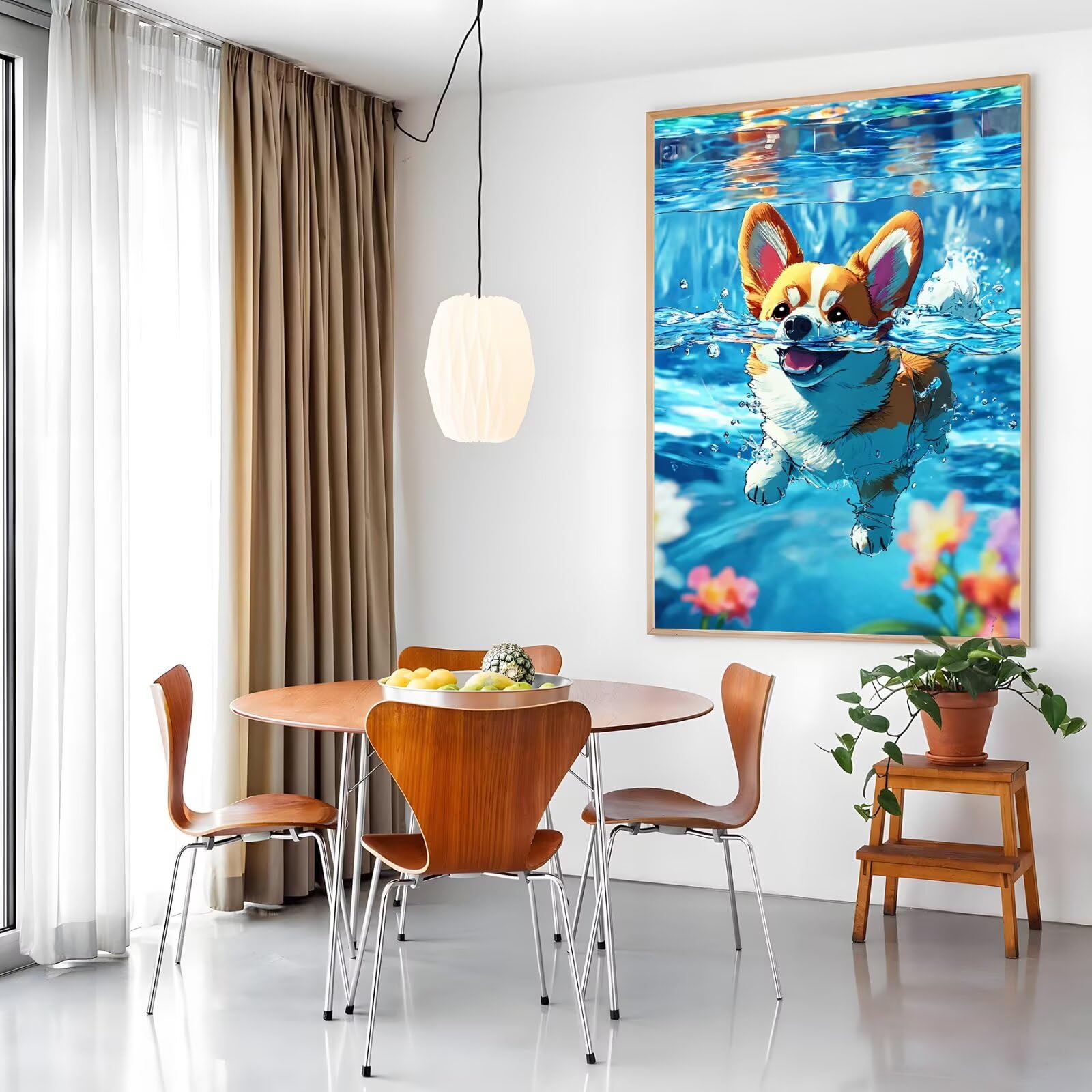 Amazon.co.jp: ダイヤモンドアート コーギー 50x70 cm ダイヤモンド